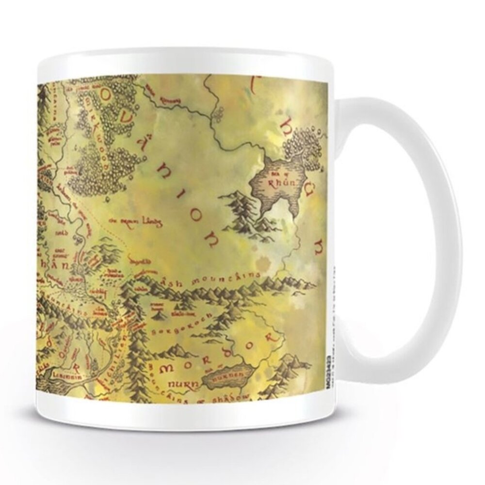 Lord of the Rings Map of Middle Earth 11 oz Mug